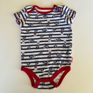 Disney Baby Mickey Mouse Stripe Bodysuit Onesie 3/6 Months